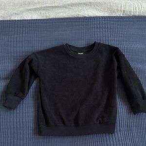 Little Bipsy Black Kids Waffle Shirt